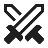 Fichier:Swords 48dp 1F1F1F FILL0 wght400 GRAD0 opsz48.png